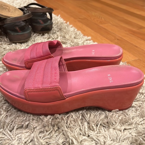 PINK PRADA WEDGES - Picture 3 of 5
